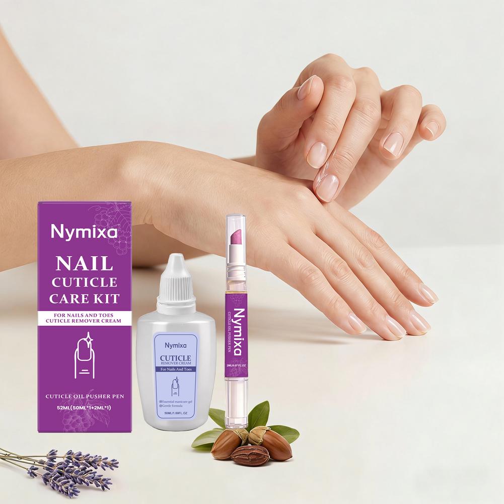 Cuticle Oil Pen - Nymixa Nagelriemverzorgingsset Nagelriemverwijderaar Crème + Nagelriemolie