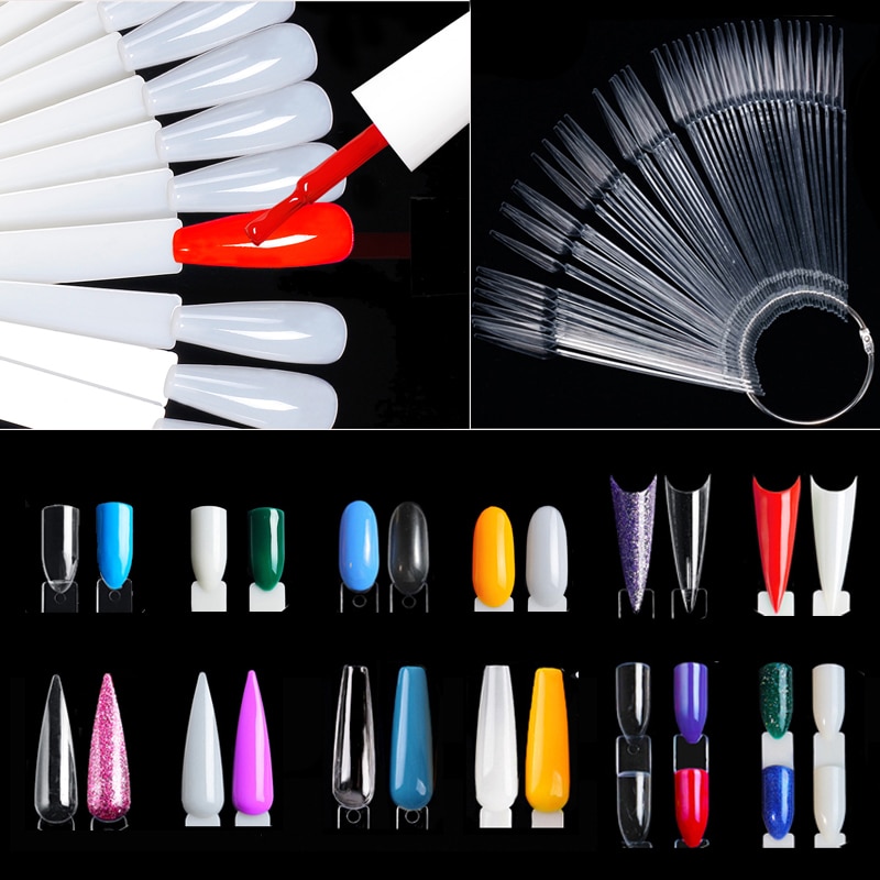 Nail Art Quotes - Nail Display Sticks Clear Natuurlijke Kleuren