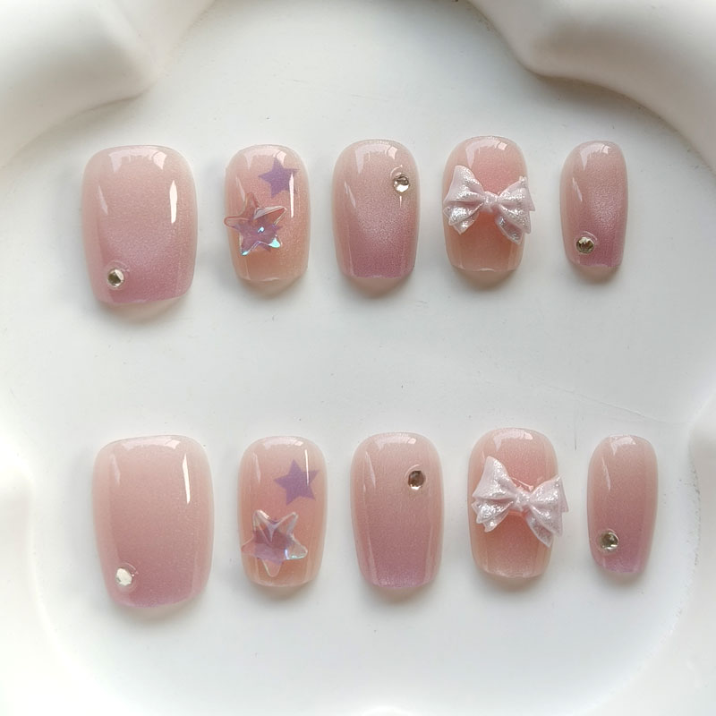 Nail Art Love - 10 stuks tienermeisjes mode schattige roze