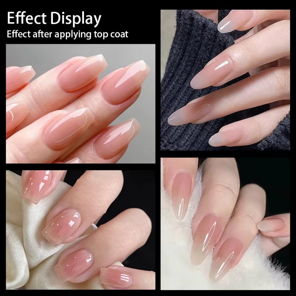 Nail Art Extension - 24 stuks matte nude nepnagels, modieuze