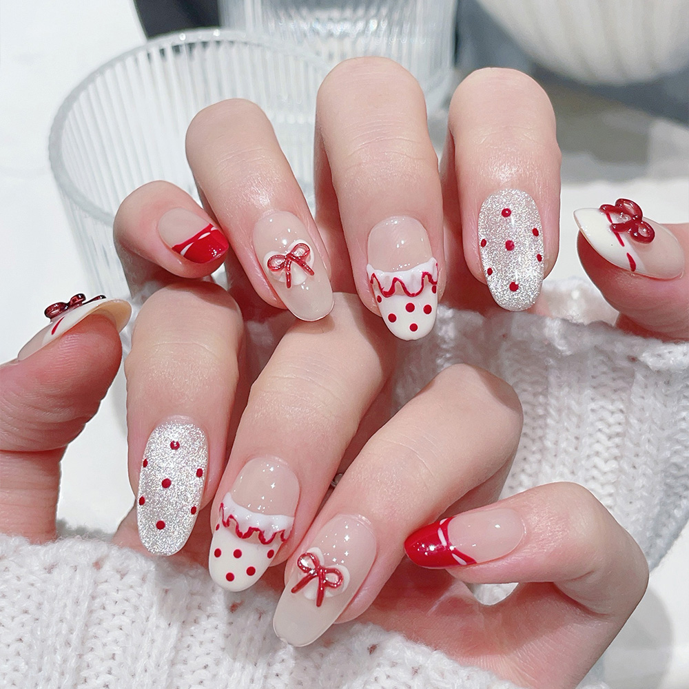 10 stuks korte ovale handgemaa - Nail Art Oval recensie en prijs