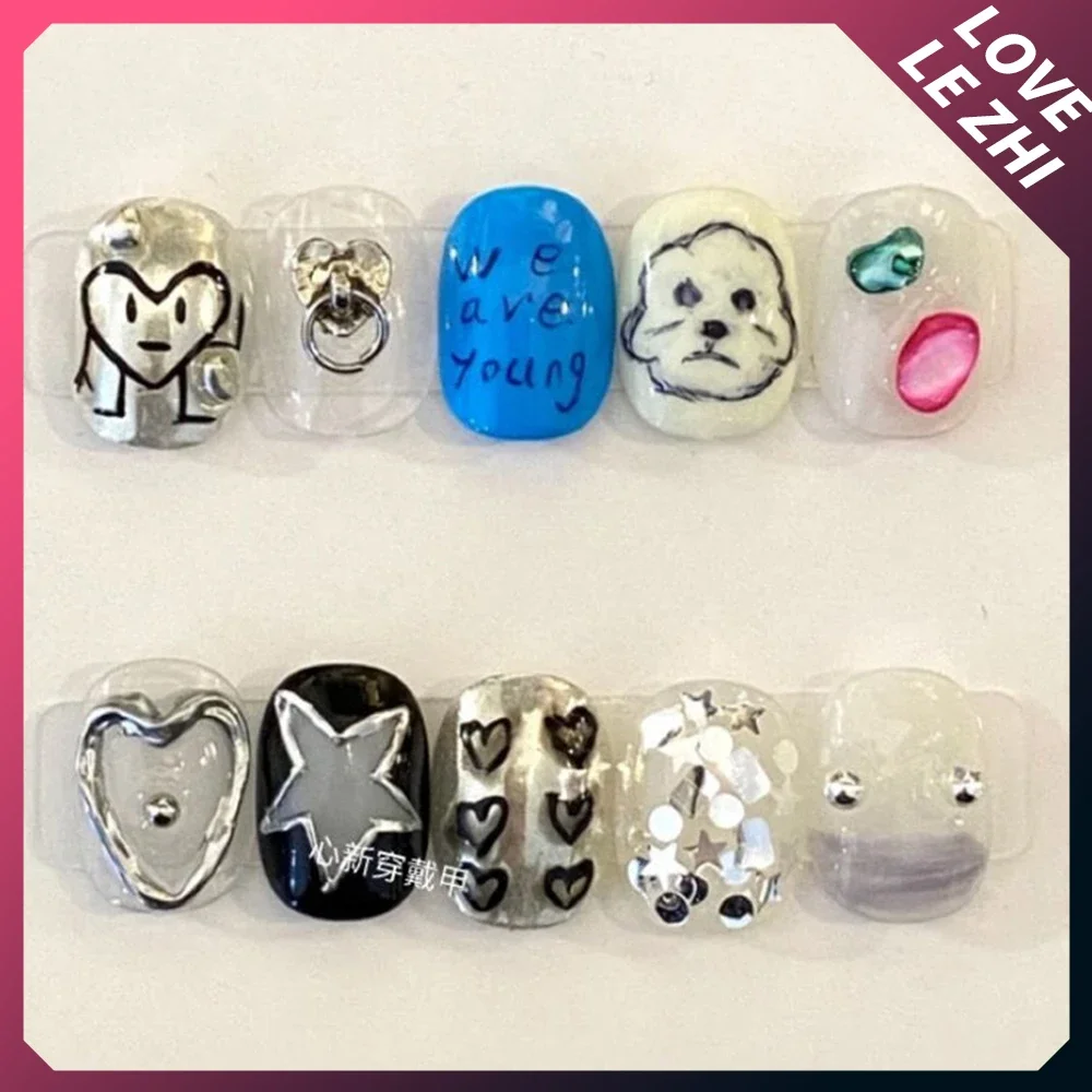 10 stuks diy creativiteit grap - Nail Art Love recensie en prijs