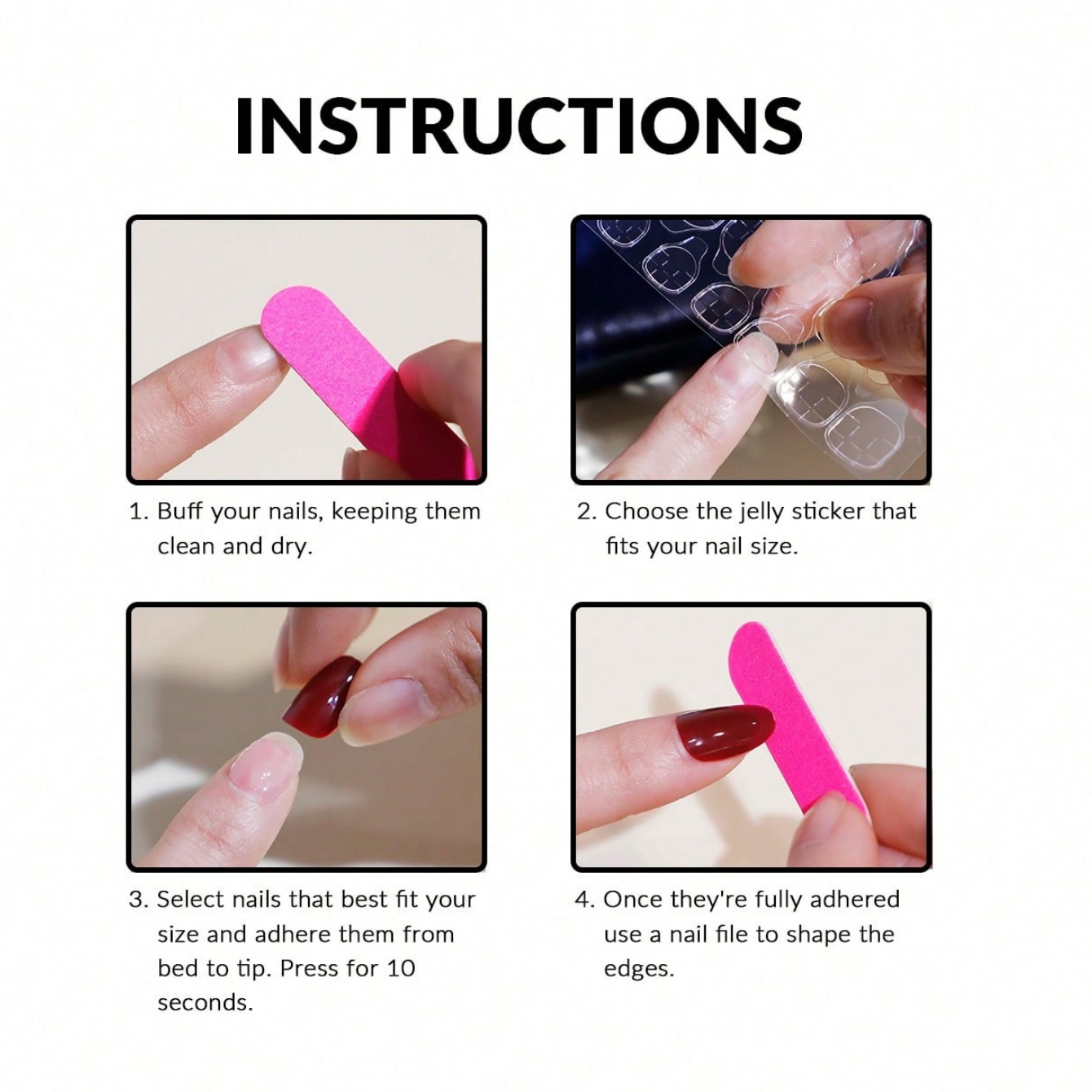 10 stuks handgeperste ovale na - Nail Art Oval recensie en prijs