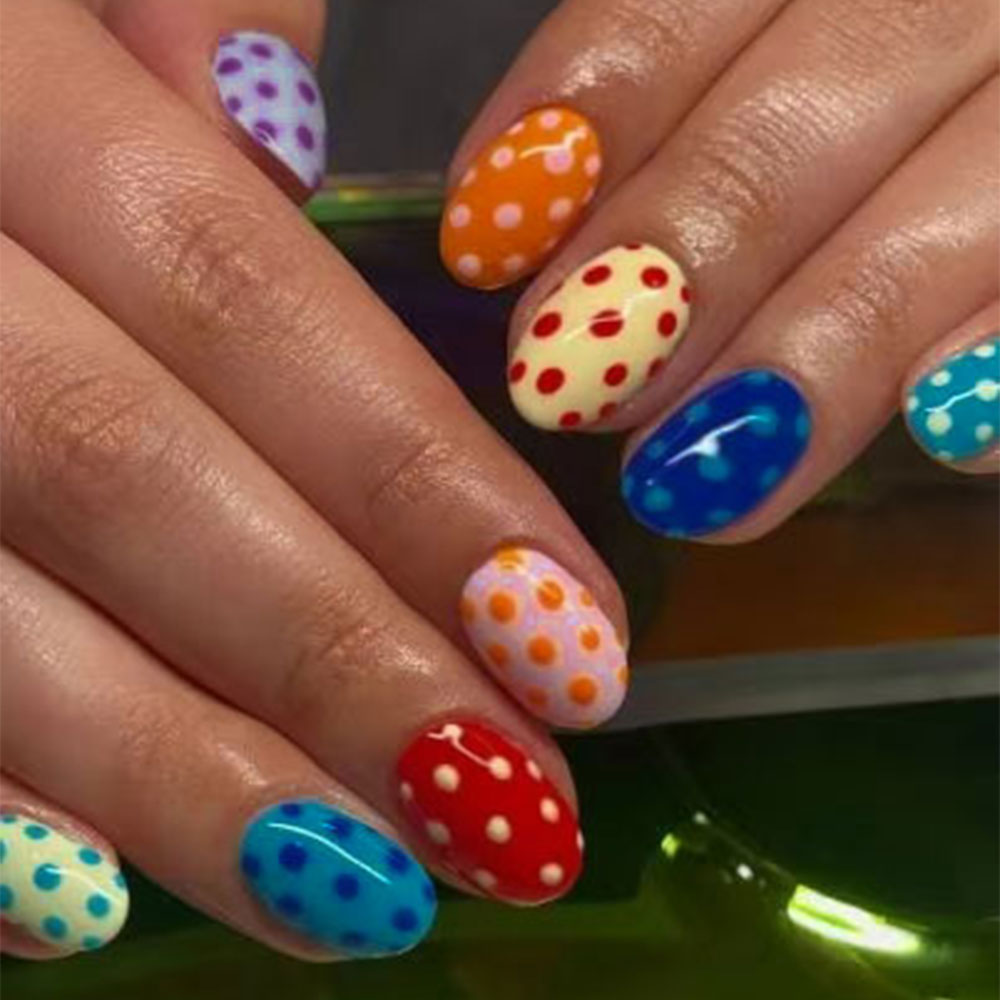 24 stuks/set korte ovale polka - Nail Art Oval recensie en prijs