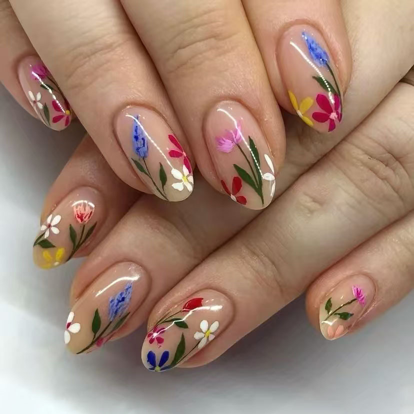 24 stuks eenvoudige amandelnag - Nail Art Oval recensie en prijs