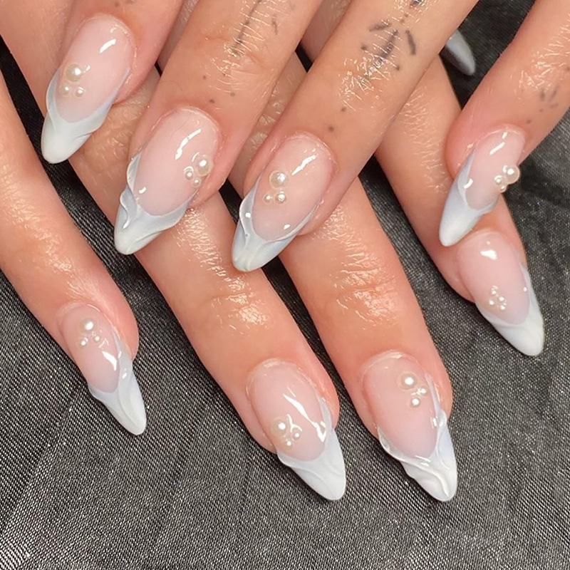 24 stuks eenvoudige groene Fra - Nail Art Oval recensie en prijs