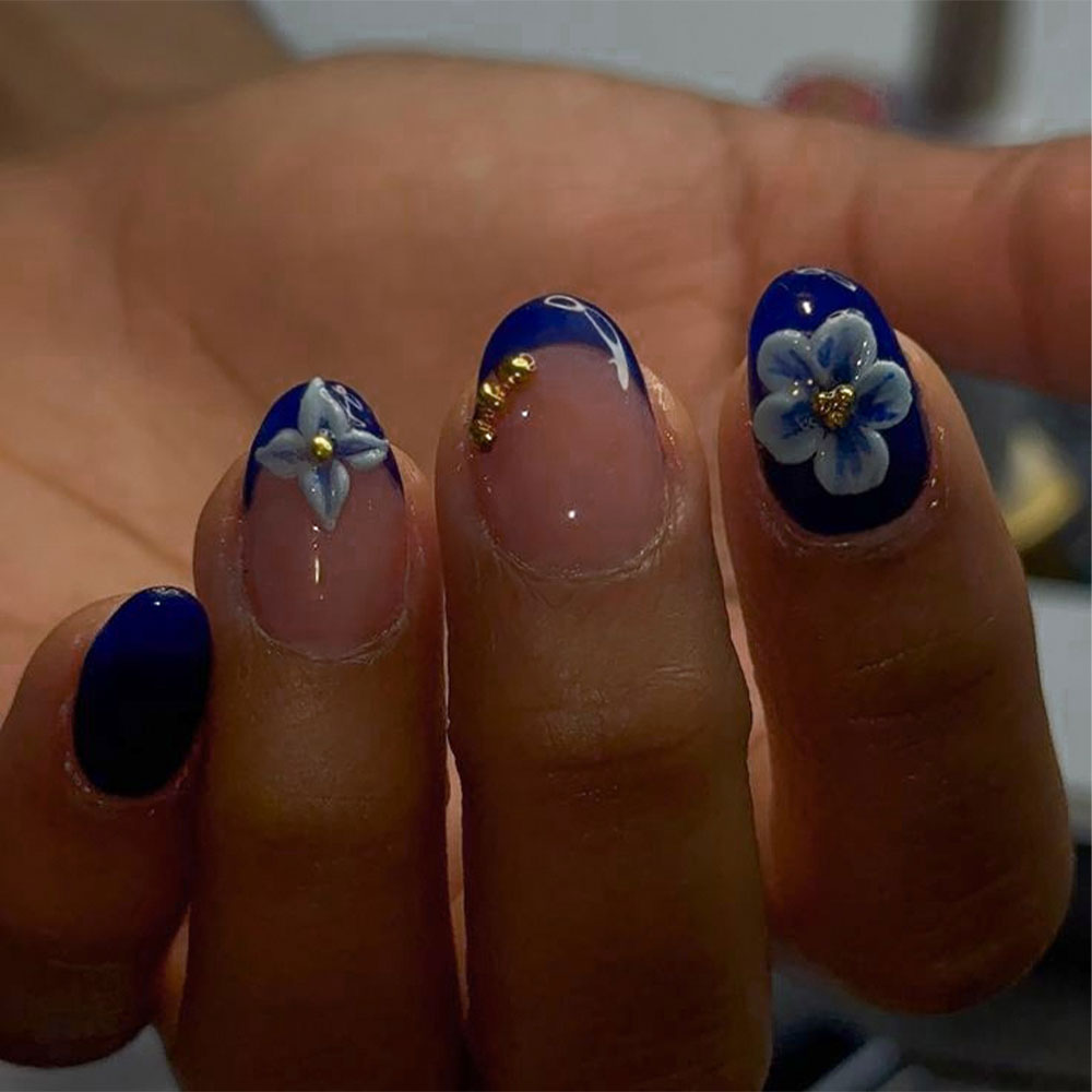 24 stuks korte ovale 3D gel na - Nail Art Oval recensie en prijs