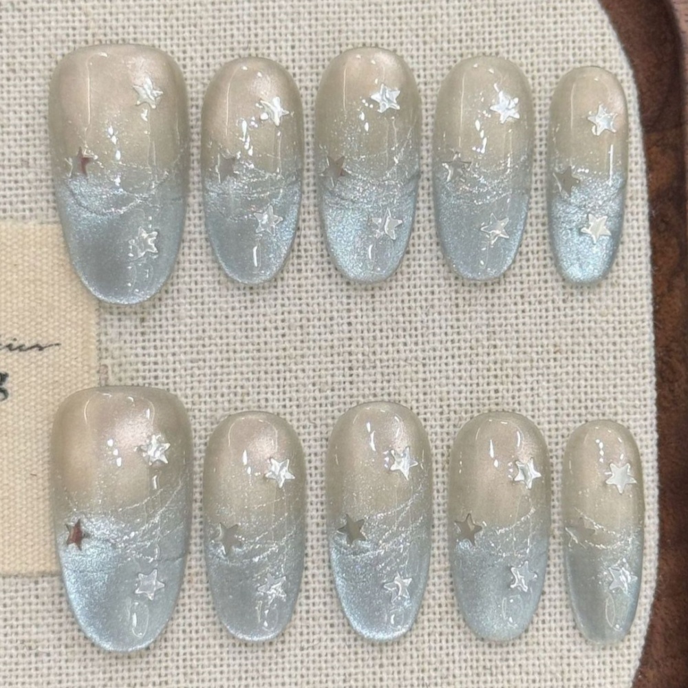 10st Cat's Eye Handgemaakte ne - Nail Art Oval recensie en prijs