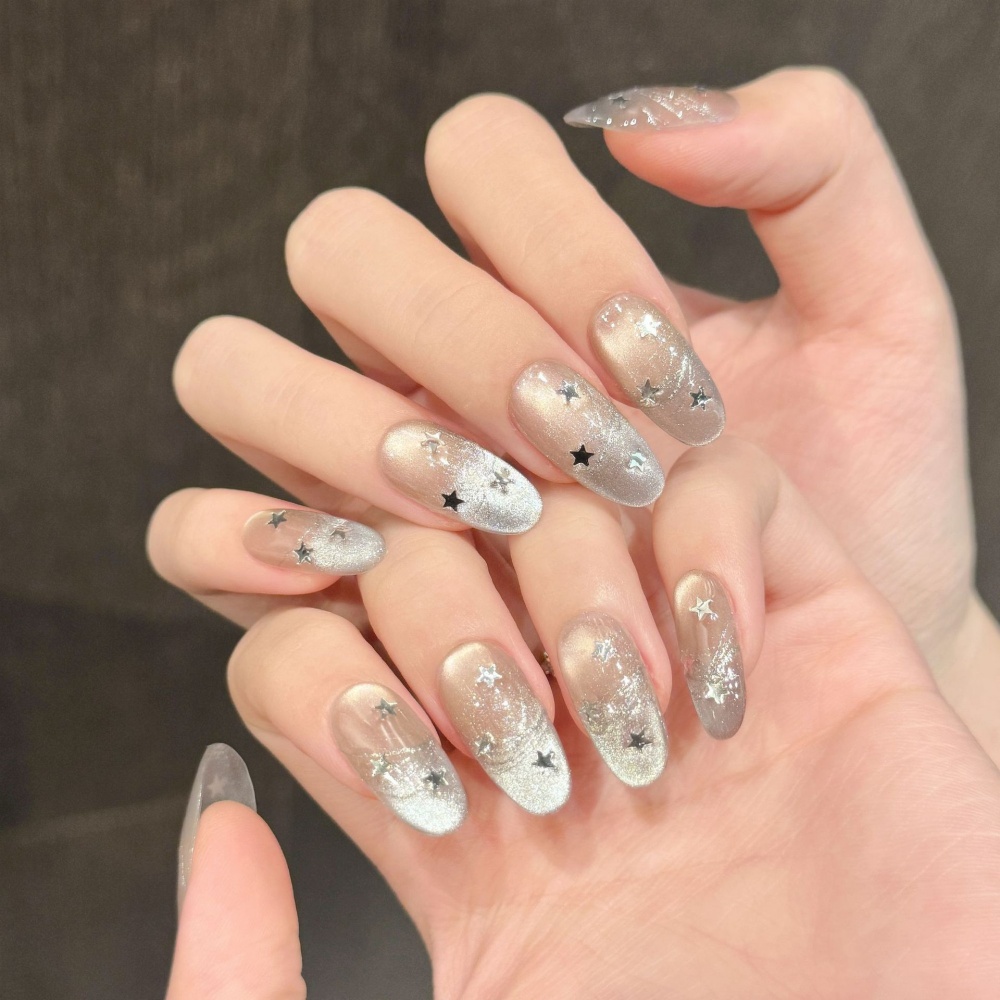 10st Cat's Eye Handgemaakte ne - Nail Art Oval recensie en prijs