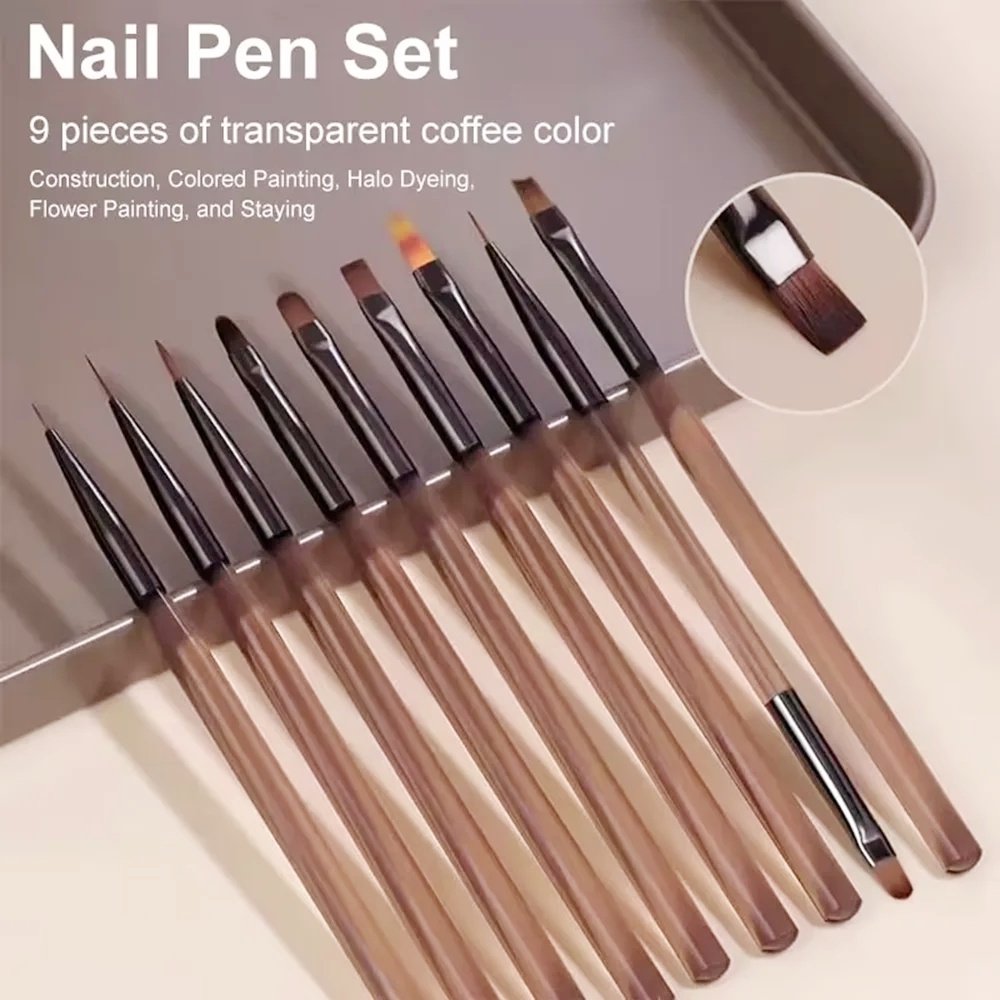 9 STKS Nagelborstel voor Nail  - Nail Art Quotes recensie en prijs