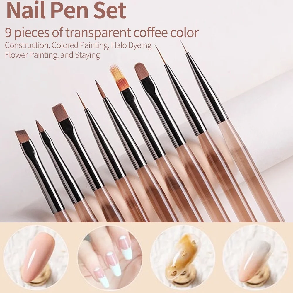 9 STKS Nagelborstel voor Nail  - Nail Art Quotes recensie en prijs